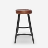 Lumax Vintage Industrial Wood and Metal Bar Stool for Kitchen Island Sale