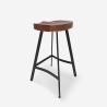 Lumax Vintage Industrial Wood and Metal Bar Stool for Kitchen Island Discounts