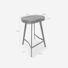 Lumax Vintage Industrial Wood and Metal Bar Stool for Kitchen Island Catalog