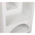 Modern White Wall Bookshelf with 5 Compartments H150cm Venus Bulk Discounts