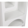 Modern White Wall Bookshelf with 5 Compartments H150cm Venus Bulk Discounts
