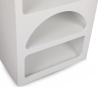 Modern White Wall Bookshelf with 5 Compartments H150cm Venus Choice Of