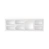 White Lorin Low Design TV Stand 160x40cm with 7 Compartments Discounts