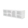 White Lorin Low Design TV Stand 160x40cm with 7 Compartments Catalog