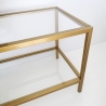 Modern Metal and Glass TV Stand 130cm Goldy Bulk Discounts