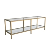 Modern Metal and Glass TV Stand 130cm Goldy Choice Of