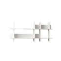 Beads White Wood Wall Shelf 150x70cm - Modern Design On Sale