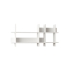Beads White Wood Wall Shelf 150x70cm - Modern Design On Sale