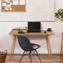 Modern Wooden Office Desk 120x60cm Natural Fabio On Sale