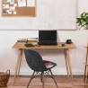 Modern Wooden Office Desk 120x60cm Natural Fabio On Sale