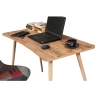 Modern Wooden Office Desk 120x60cm Natural Fabio Offers