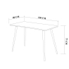 Modern Wooden Office Desk 120x60cm Natural Fabio Bulk Discounts