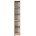 Wally Tall and Narrow Wall Bookshelf 170cm with 5 Wooden Shelves Sale