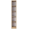 Wally Tall and Narrow Wall Bookshelf 170cm with 5 Wooden Shelves Sale