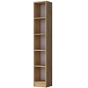 Wally Tall and Narrow Wall Bookshelf 170cm with 5 Wooden Shelves Discounts