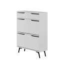 Modern Entryway Shoe Cabinet with 2 Drop-Down Doors and Drawer Tempri Catalog