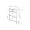 Modern Entryway Shoe Cabinet with 2 Drop-Down Doors and Drawer Tempri Cost
