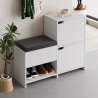 Entryway Shoe Cabinet with Storage Bench and 2 Doors Haven Offers