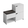 Entryway Shoe Cabinet with Storage Bench and 2 Doors Haven Catalog