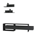 Modern 180cm TV Cabinet with Doors and 2 Wall Shelves Gara Sale