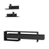 Modern 180cm TV Cabinet with Doors and 2 Wall Shelves Gara Sale