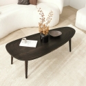 Modern Asymmetric Oval Wood Coffee Table 115x50 cm Sweet On Sale
