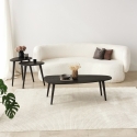 Modern Asymmetric Oval Wood Coffee Table 115x50 cm Sweet Catalog