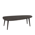 Modern Asymmetric Oval Wood Coffee Table 115x50 cm Sweet Characteristics