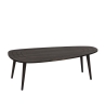 Modern Asymmetric Oval Wood Coffee Table 115x50 cm Sweet Characteristics