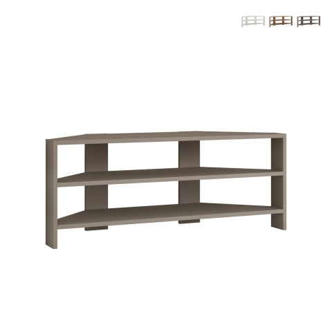 Thales Corner TV Stand with 3 Shelves 110x36cm Promotion
