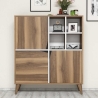 Pulse Multi-Purpose Sideboard for Living Room or Entryway with Doors, 100x115x30cm On Sale