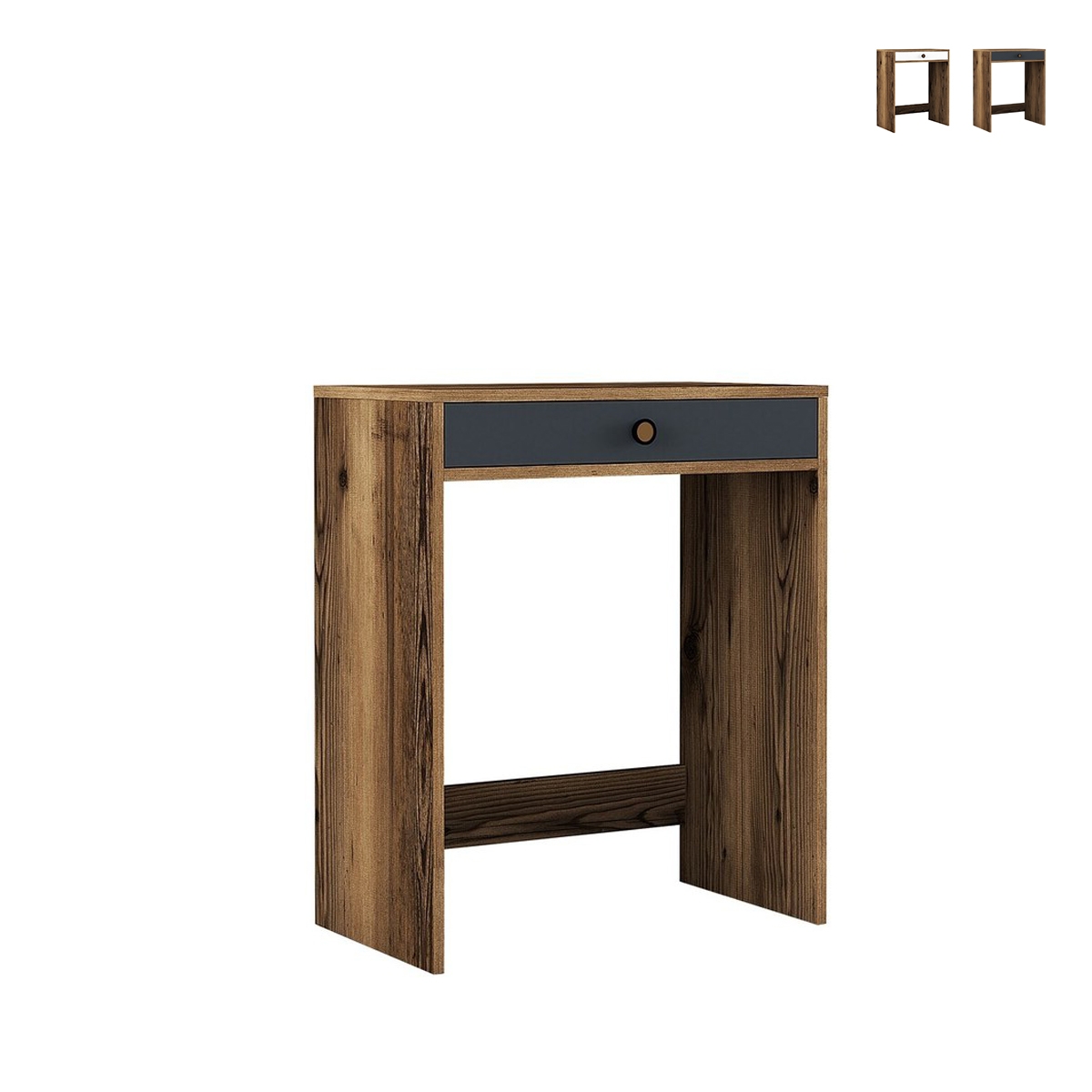 Makeup Vanity Station with Drawer and 15 Compartments 70x40cm Lizbon