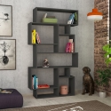 Modern Wall Bookshelf with 10 Compartments 96x25x168cm Karmato On Sale