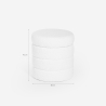 Fluffy design storage cylinder pouf for living room Mugi Model