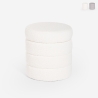 Fluffy design storage cylinder pouf for living room Mugi Promotion