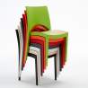 Mojito Set Made of a 70x70cm Black Square Table and 2 Colourful Paris Chairs 