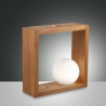 Kark Wooden LED Table Lamp with Glass Globe Shade Catalog
