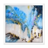 Abstract Painting on Plexiglass 64x64cm Modern Artwork with White Frame Lazur Offers
