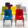 Mojito Set Made of a 70x70cm Black Square Table and 2 Colourful Ice Chairs 