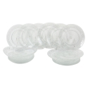 18-Piece Imperial Glass Dinnerware Set for 6 People with Transparent Design Promotion