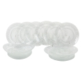 18-Piece Imperial Glass Dinnerware Set for 6 People with Transparent Design Promotion