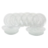 18-Piece Imperial Glass Dinnerware Set for 6 People with Transparent Design Promotion