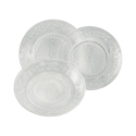 18-Piece Imperial Glass Dinnerware Set for 6 People with Transparent Design Offers