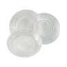 18-Piece Imperial Glass Dinnerware Set for 6 People with Transparent Design Offers