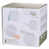 18-Piece Imperial Glass Dinnerware Set for 6 People with Transparent Design Model