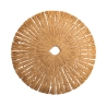 Set of 6 Round Placemats with Woven Straw Effect Ø38cm Nature Offers