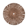Set of 6 Round Placemats with Woven Straw Effect Ø38cm Nature Sale
