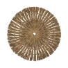 Set of 6 Round Placemats with Woven Straw Effect Ø38cm Nature Catalog