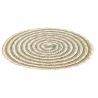 Set of 6 Round Woven Straw Placemats Ø38cm Spiral Stone Price