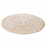 Set of 6 Round Woven Straw Placemats Ø38cm Spiral Stone Cost